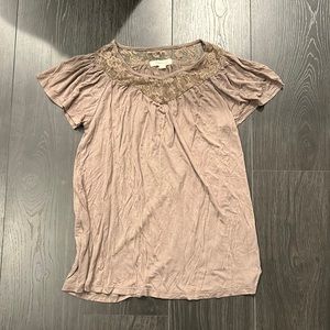 Forever 21 Flowy Tee with Lace